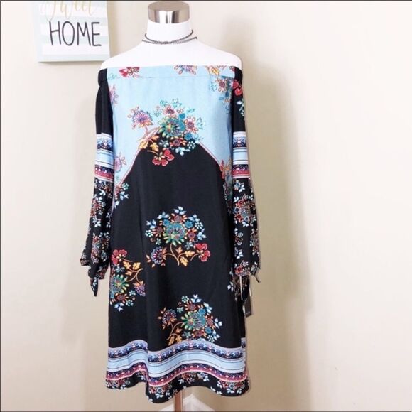 Nicole Miller off shoulder dress NWT - Picture 2 of 5